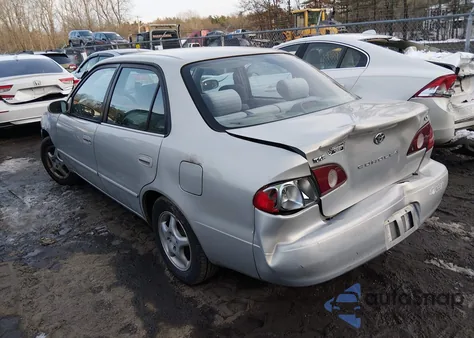 2002 Toyota Corolla Le из США, поврежденный, VIN 1NXBR12E42Z637252